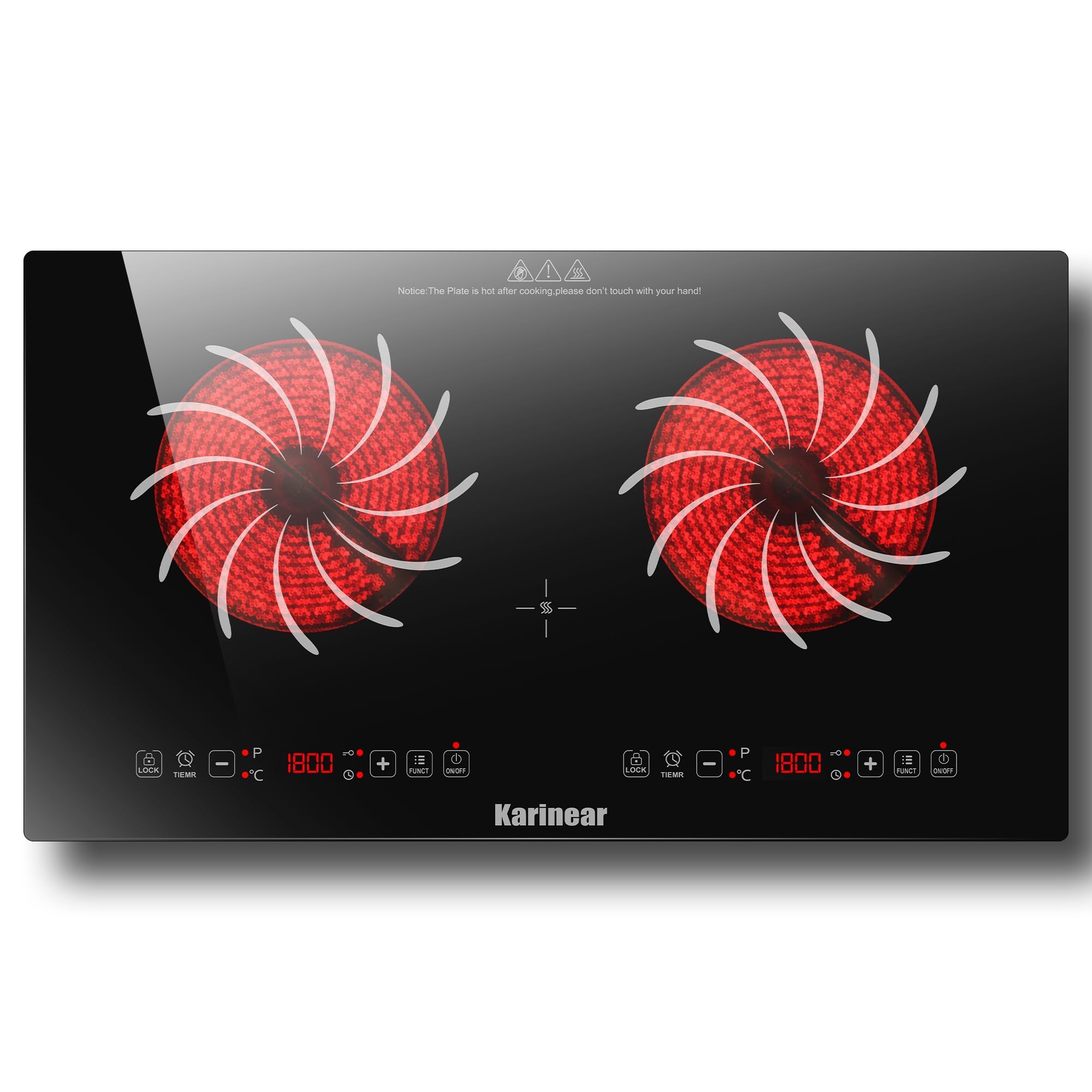 Hot Pot Portable Dual - Karinear 2 Brenner Elektroherd 110V, tragbarer