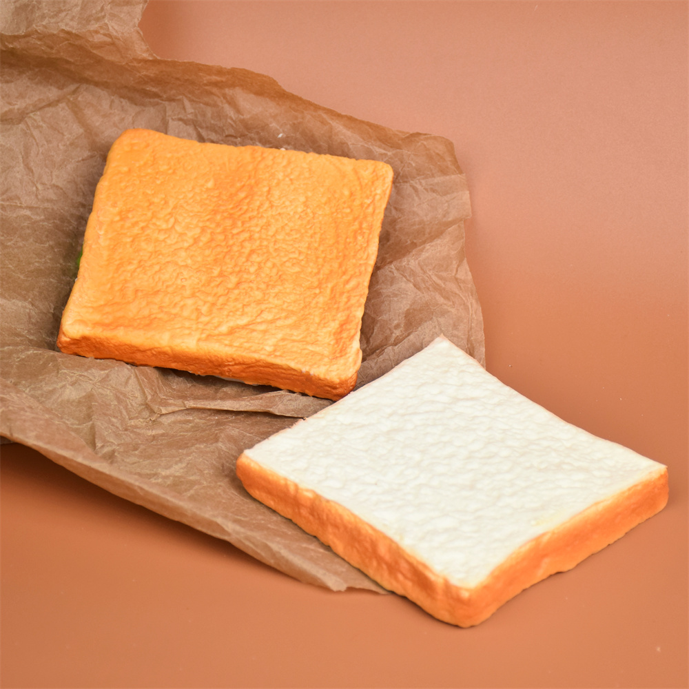 Home Cooking Meals - PU Simulierte Kochen Toast Scheibe Brot