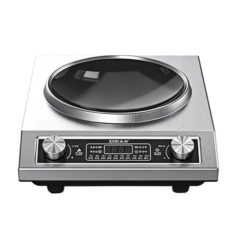 Home Cooking Business - Konkaver Induktionsherd 5000 Watt Hochleistungs-Dual-Use-Gerät für