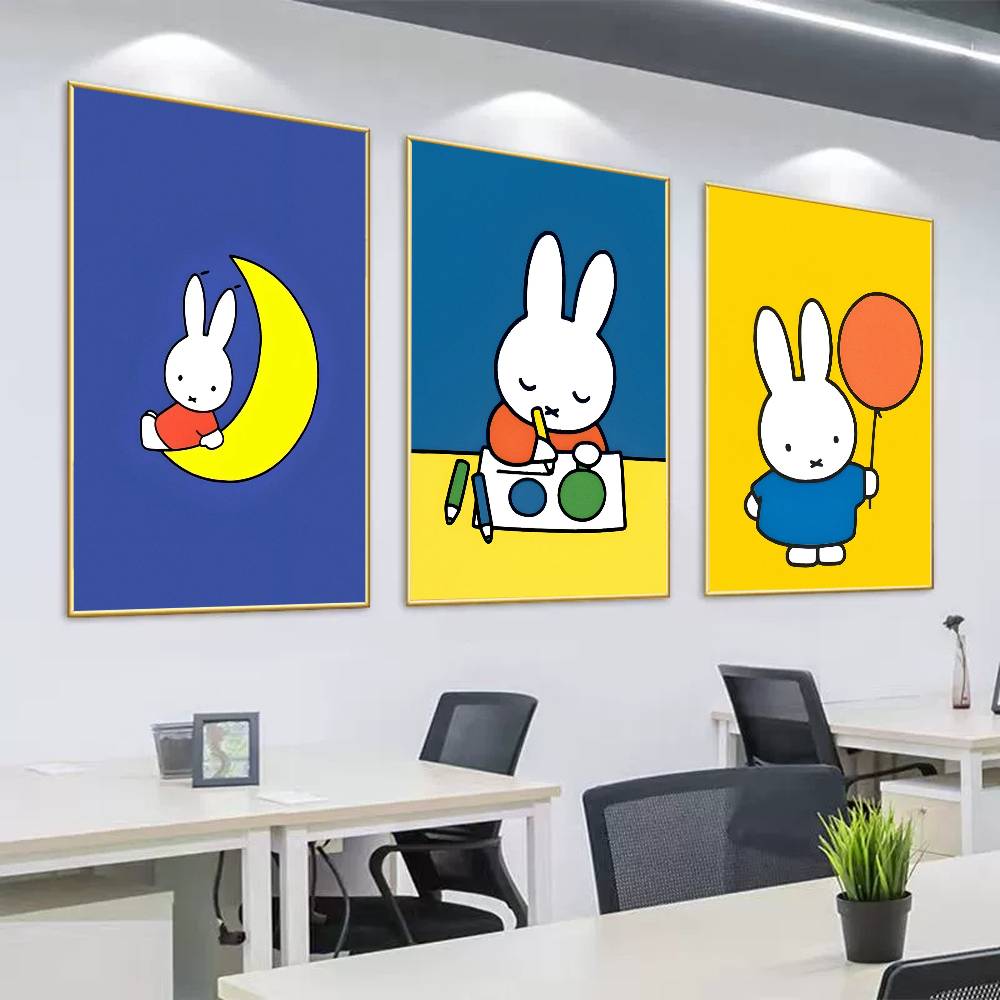 Home Cooking Meals - Cartoon M-Miffy Posterdruck „Cook Cooked“ Wandkunst