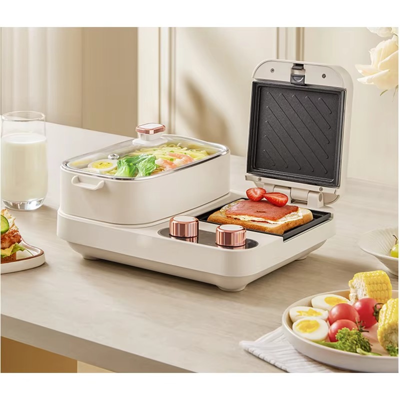 Home Cooking Egg Sandwich - Smart Home 3-in-1 Frühstücksmaschine: Automatischer Sandwich-