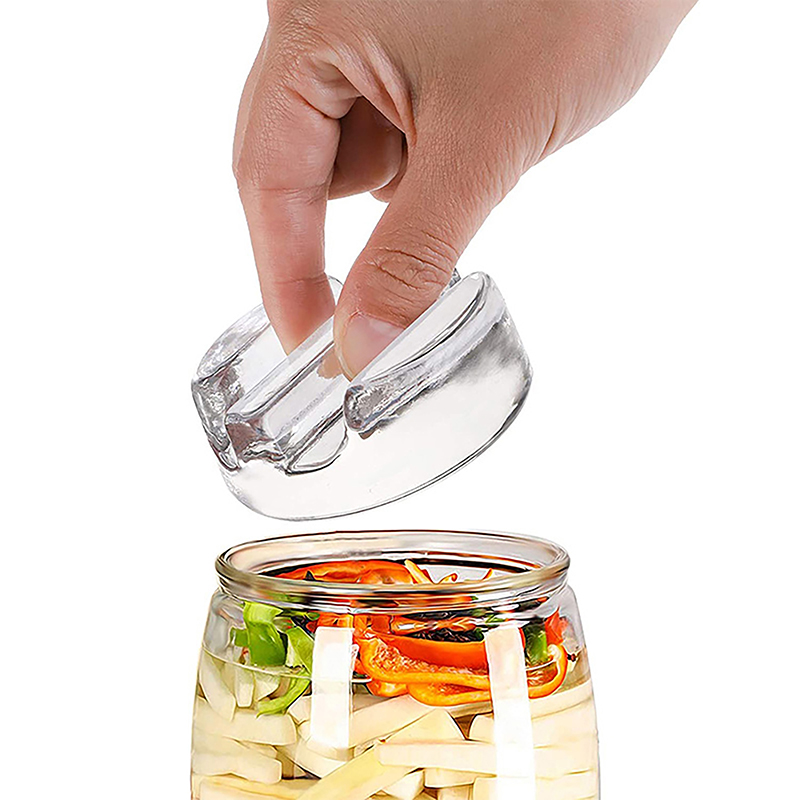 Fermentation Crock - Gärgewicht aus Glas mit leicht zu