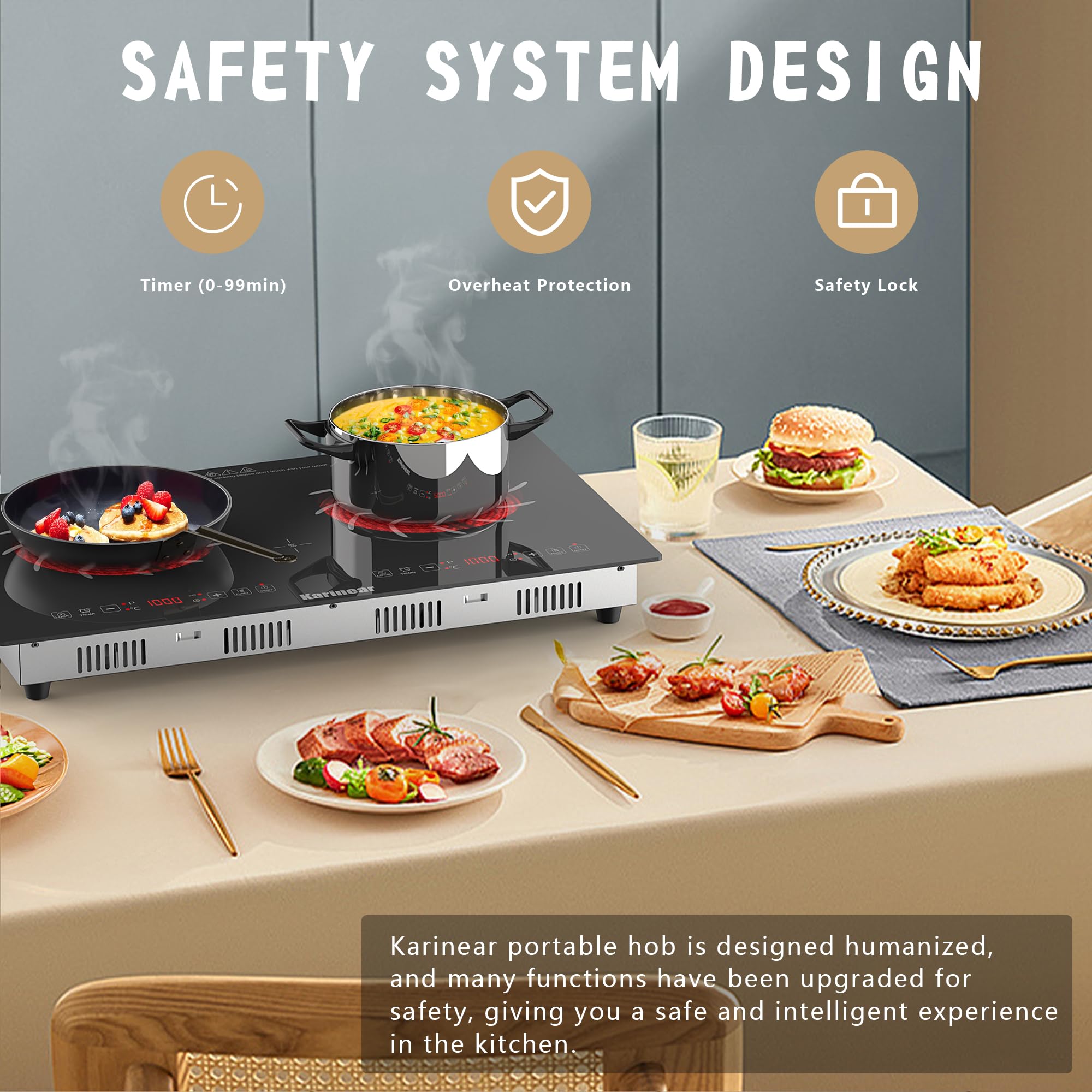 Karinear 2 Brenner Elektroherd – Hot Pot Portable Dual Bewertung und Preis