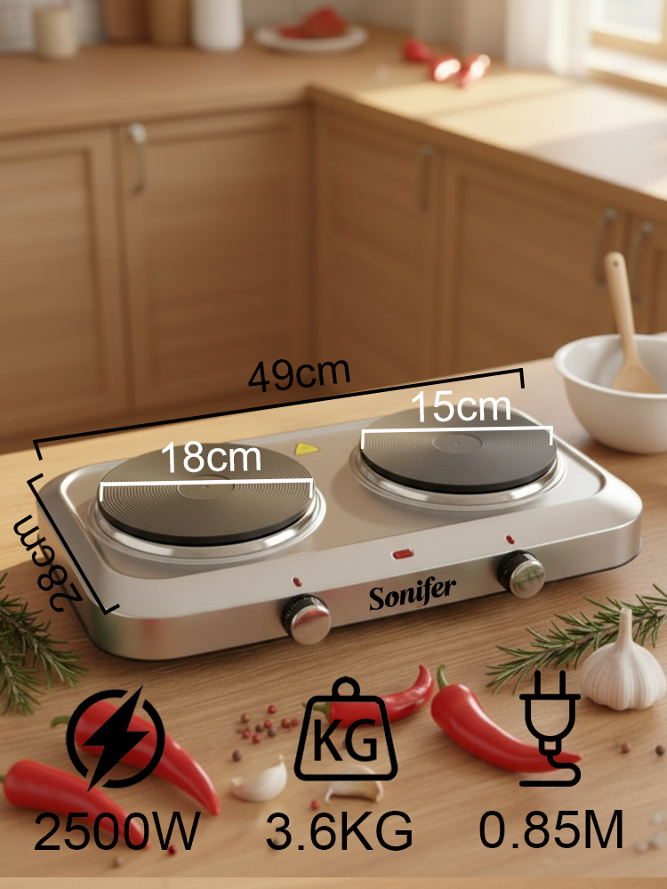 Doppelbrenner Elektroherd Soni – Hot Pot Portable Dual Bewertung und Preis