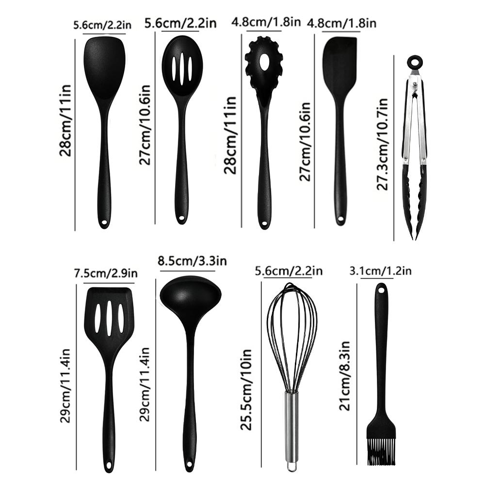 10-teiliges Silikon-Küchenuten – Home Cooking Utensil Set Bewertung und Preis