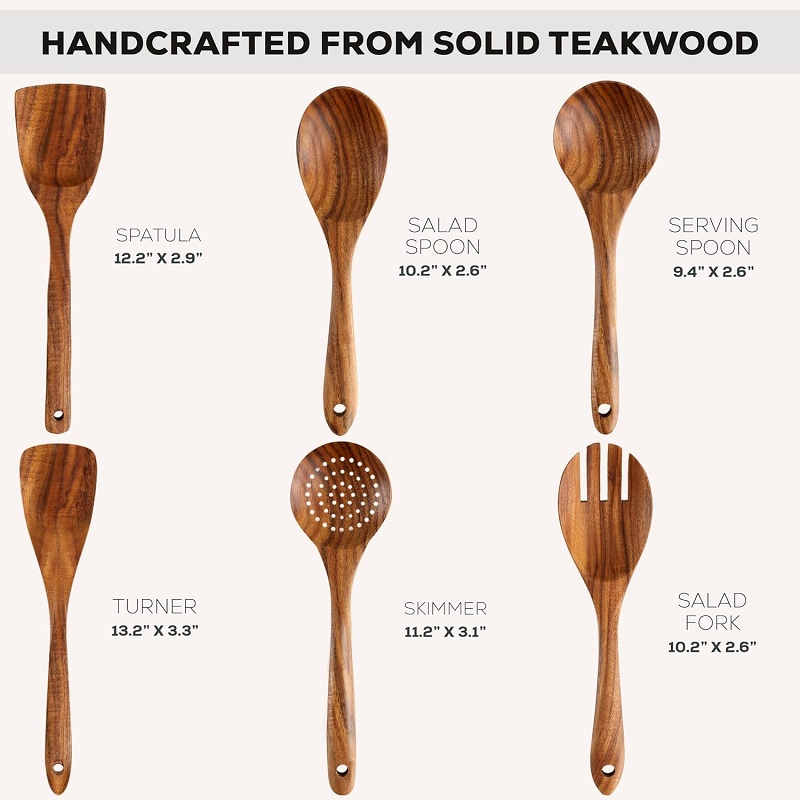 Holz-Küchenutensilien-Sets aus – Home Cooking Utensil Set Bewertung und Preis