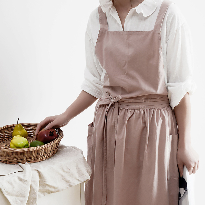 Damen-Latzschürze aus Baumwoll – Home Cooking Japanese Bewertung und Preis