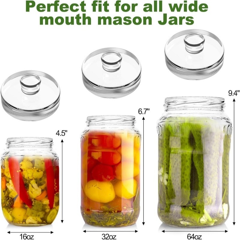 Weithals-Einmachgläser mit Gla – Fermentation Crock Bewertung und Preis