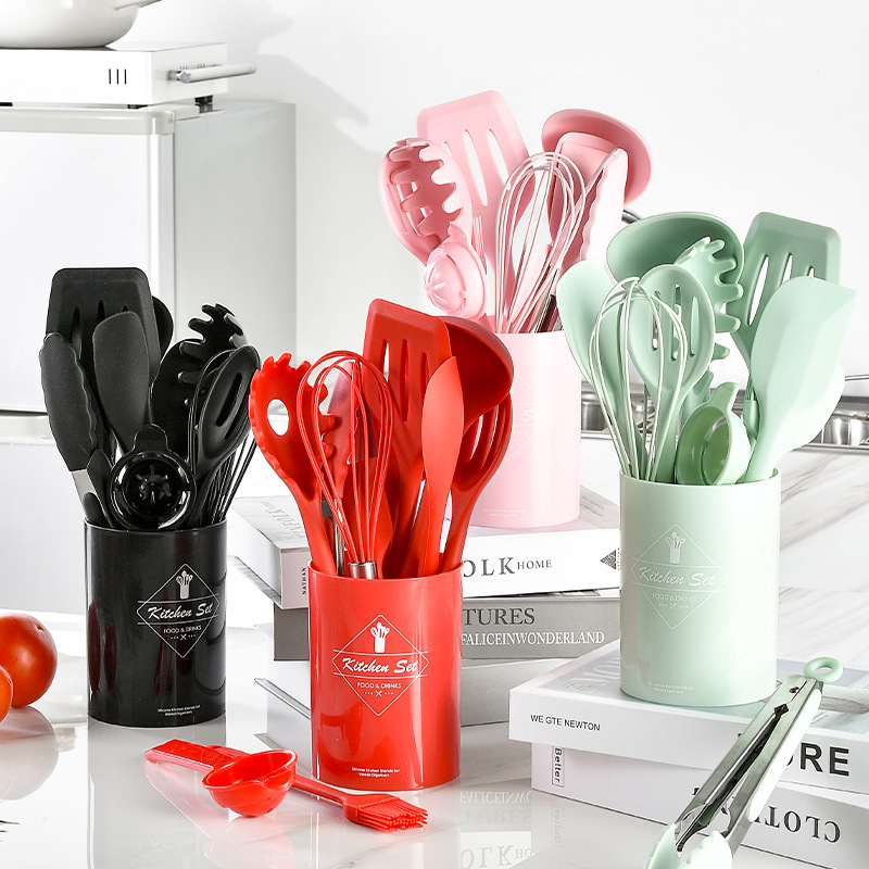 12 Stück Silikon Kochute nsili – Home Cooking Utensil Set Bewertung und Preis