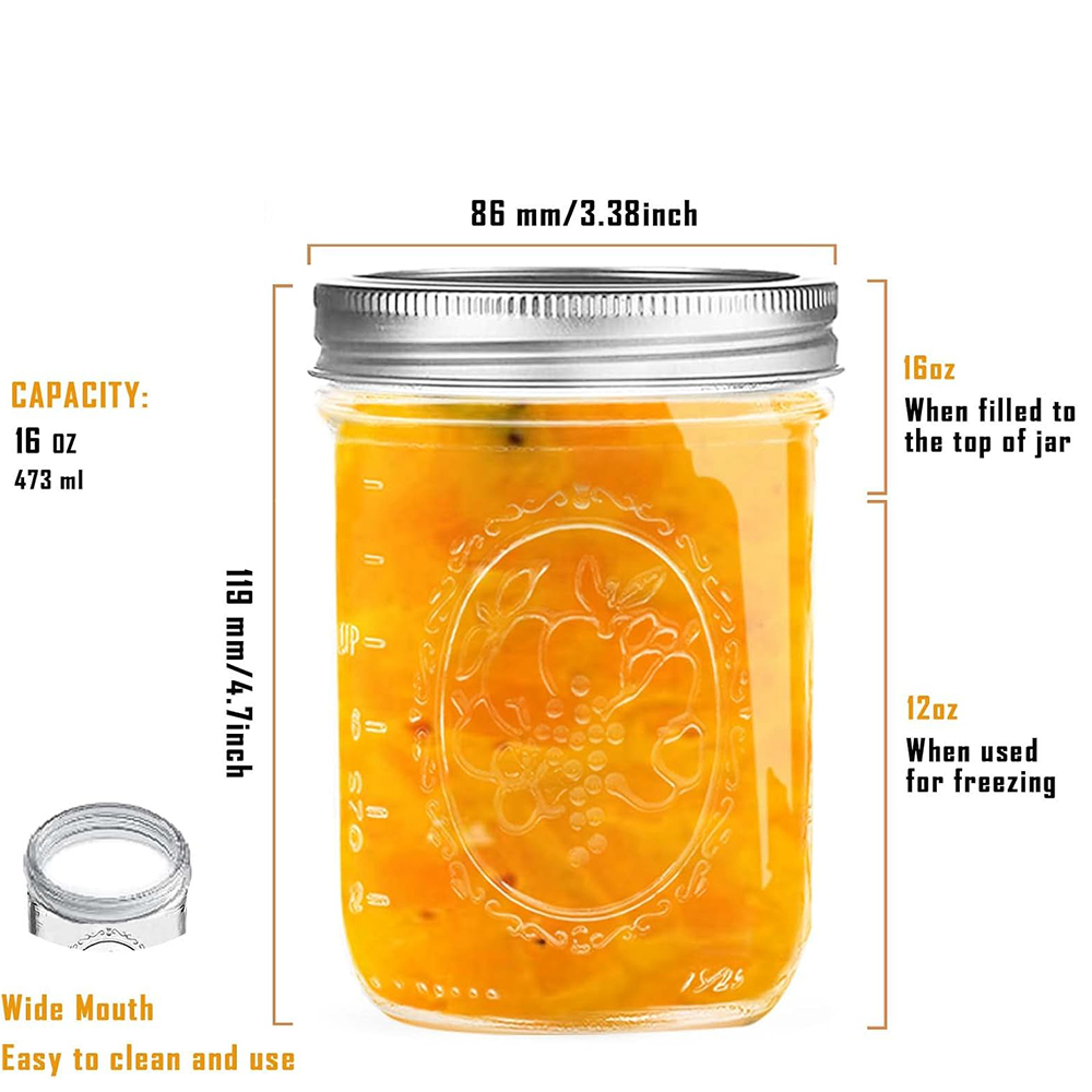 16oz Weithals-Einmachgläser mi – Fermentation Crock Bewertung und Preis